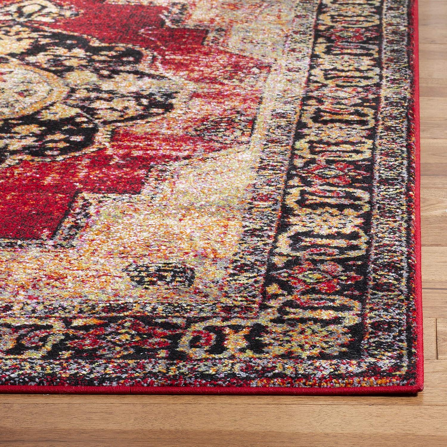 Vintage Hamadan VTH219 Power Loomed Indoor Accent Rug - Red/Multi - 2'3"x4' - Safavieh