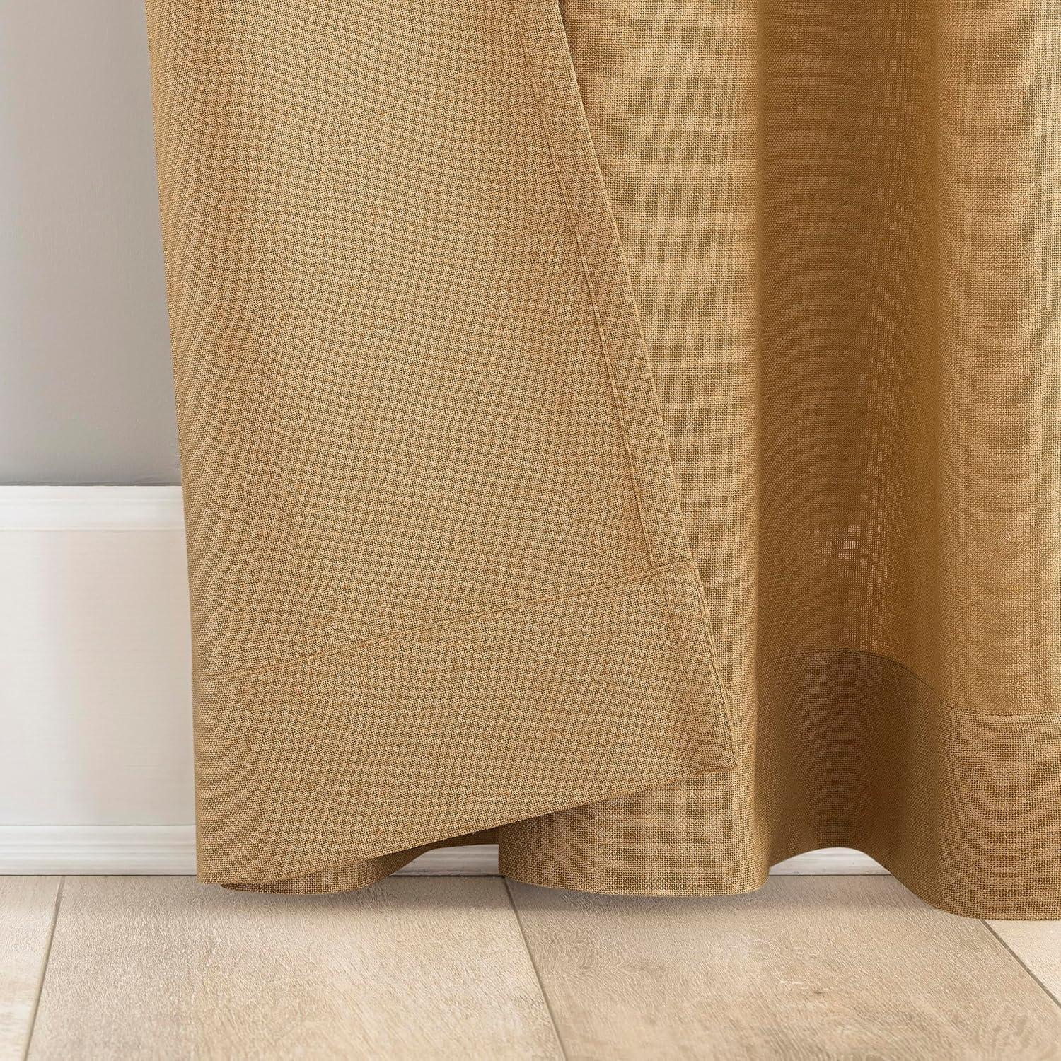 Archaeo Light Filtering Cotton Blend Button Tab Top Curtain Panel