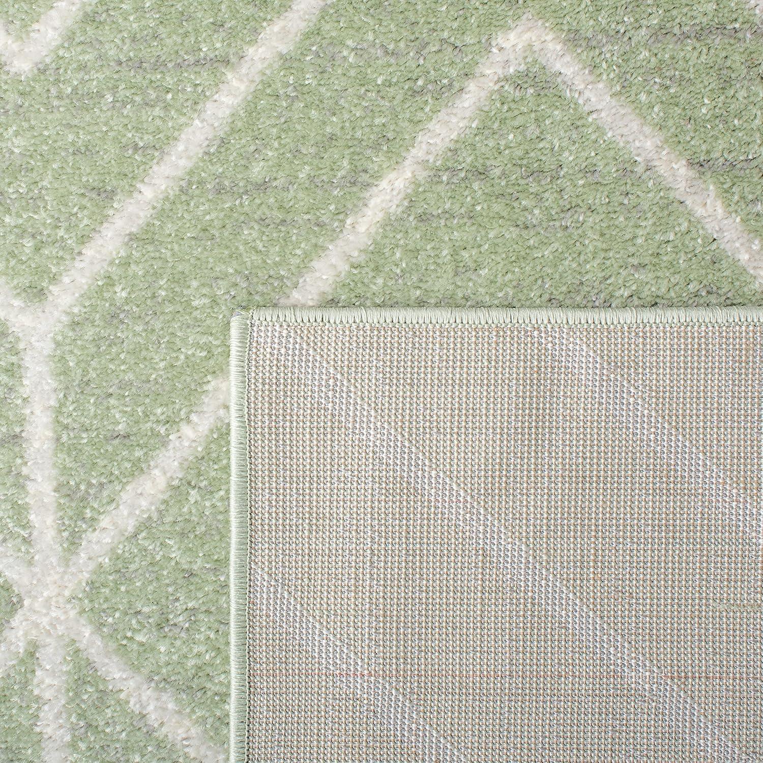 SAFAVIEH Adirondack Caitriona Geometric Area Rug, Sage/Ivory, 5'1" x 7'6"