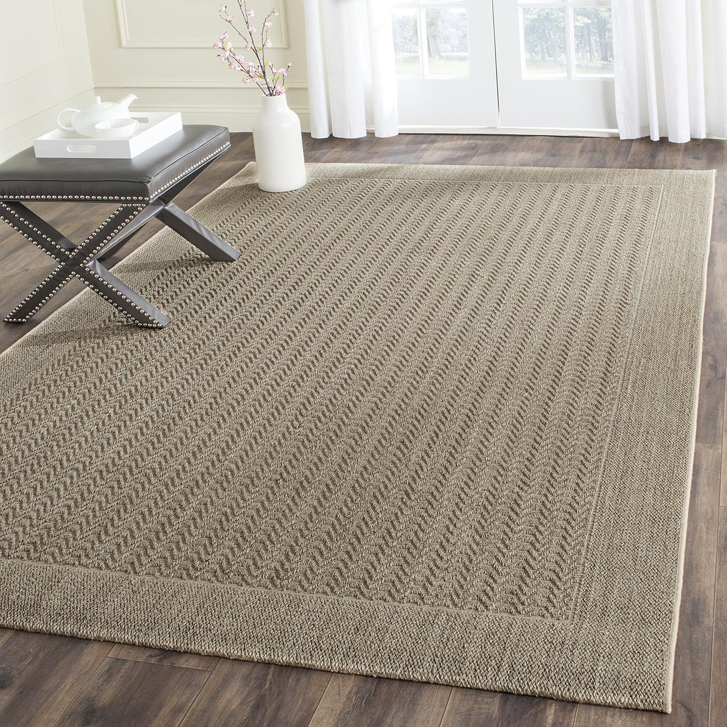 Palm Beach PAB321 Power Loomed Area Rug - Desert Sand - 6'x9' - Safavieh.