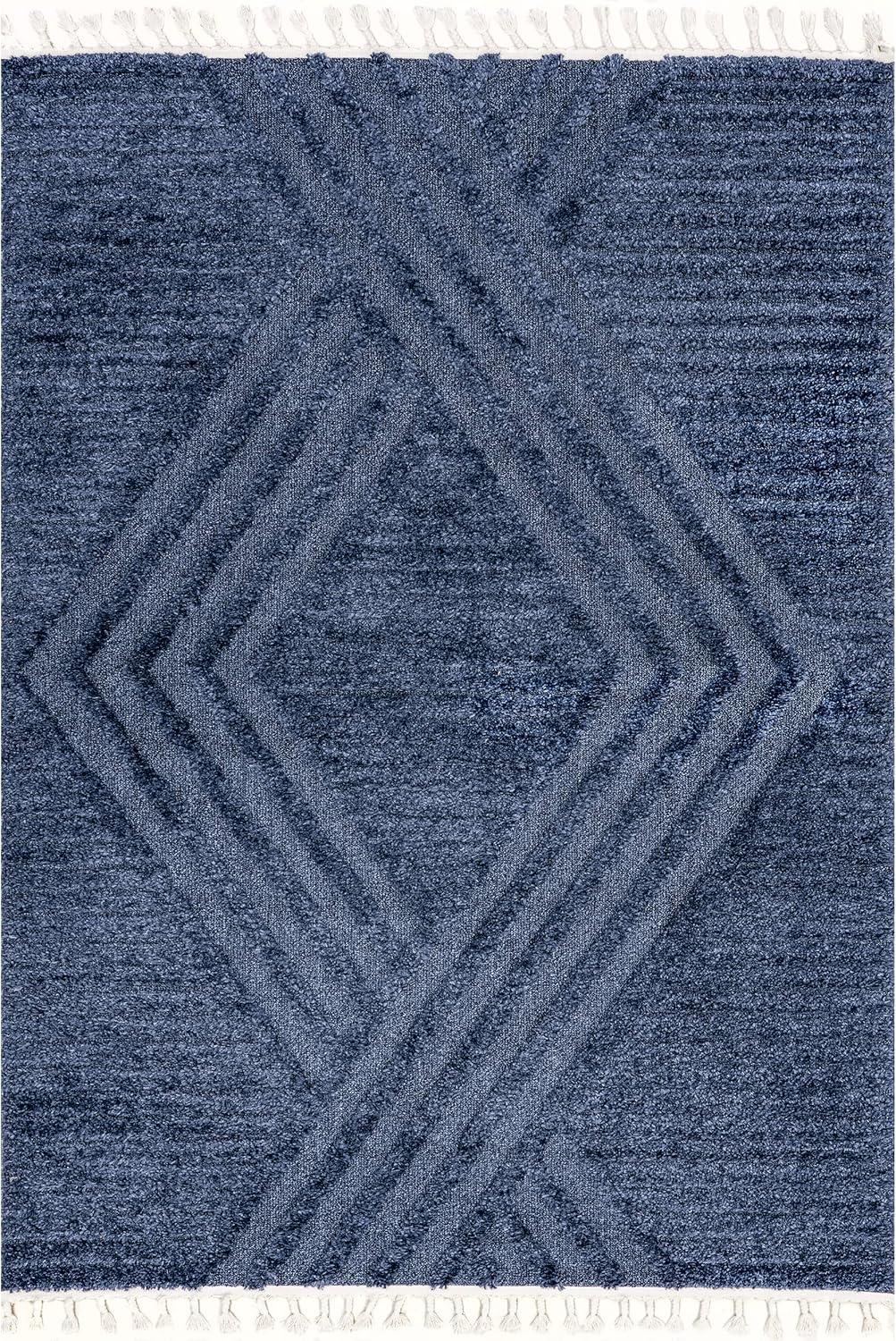 Nuloom Risette Geometric Shag Tassel Indoor Area Rug