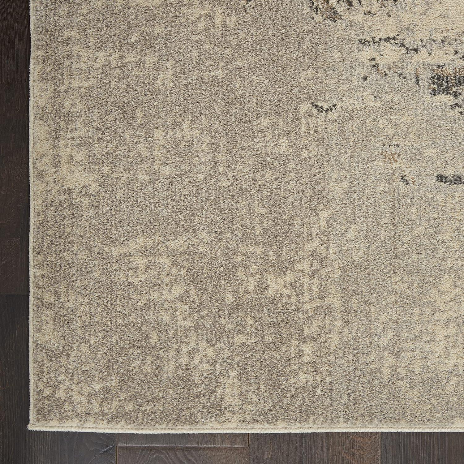 Nourison Celestial CES02 Indoor only Area Rug - Ivory/Grey 10' x 14'
