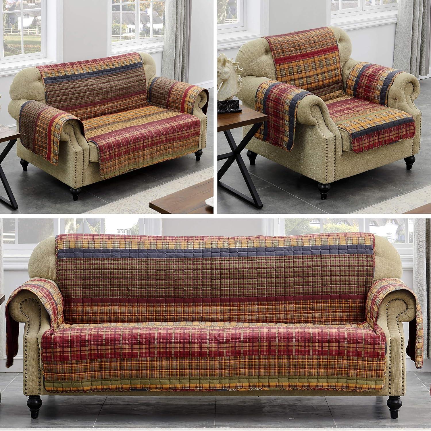 Durango Gold Rush Reversible Quilted Sofa Slipcover