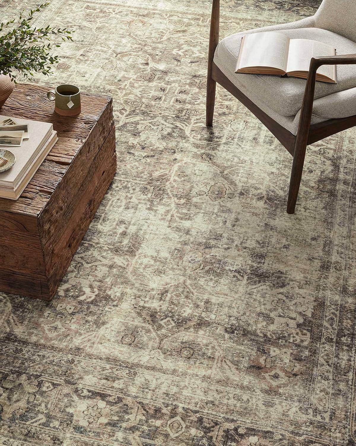 Sinclair I Rug by Magnolia Home by Joanna Gaines x Loloi - Pebble and Taupe / 2'3" x 9'6" Runner