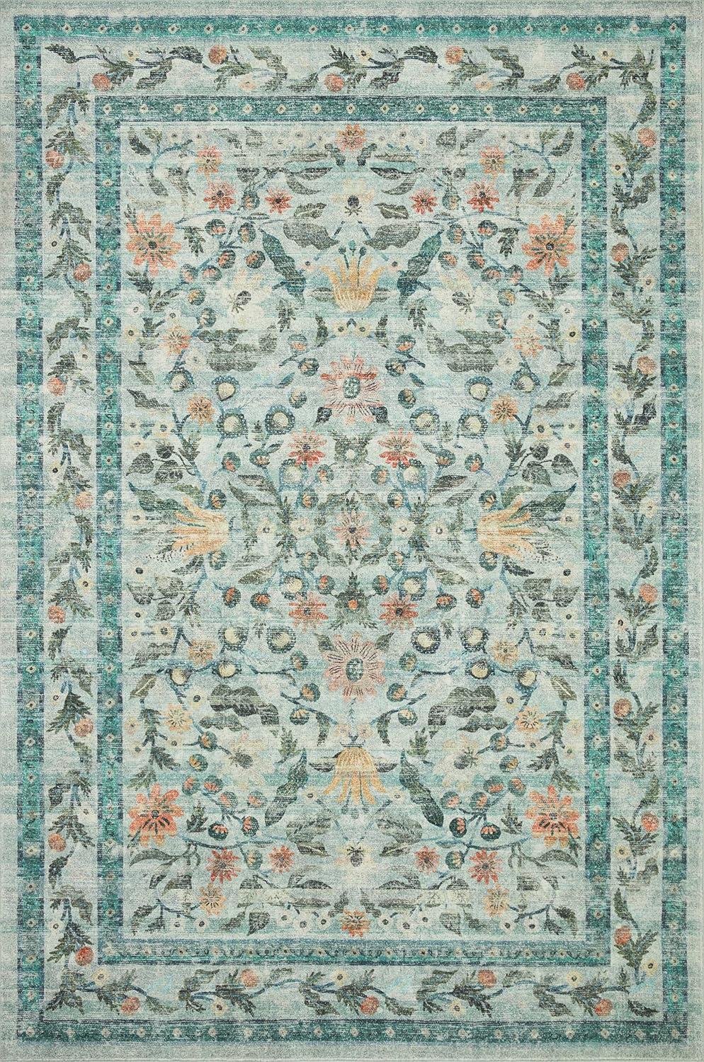 Rifle Paper Co. x Loloi Courtyard Sage Area Rug feat. CloudPile