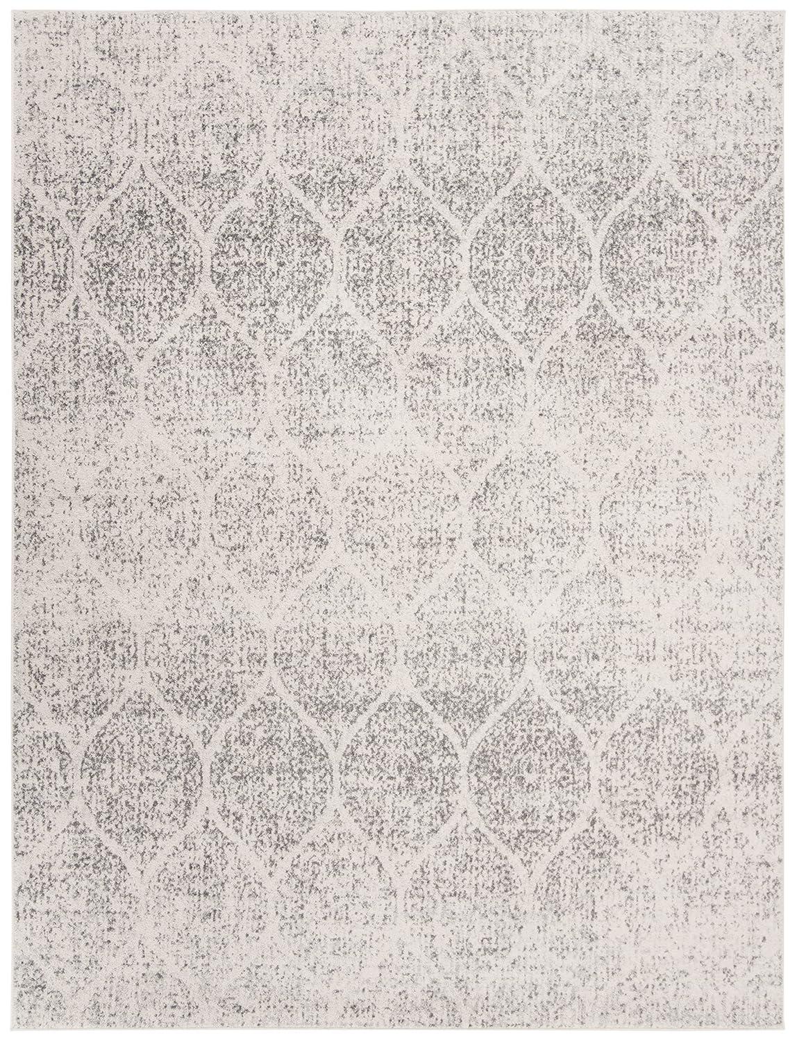 Madison MAD604 Power Loomed Indoor Area Rug - Ivory/Silver - 8'x10' - Safavieh