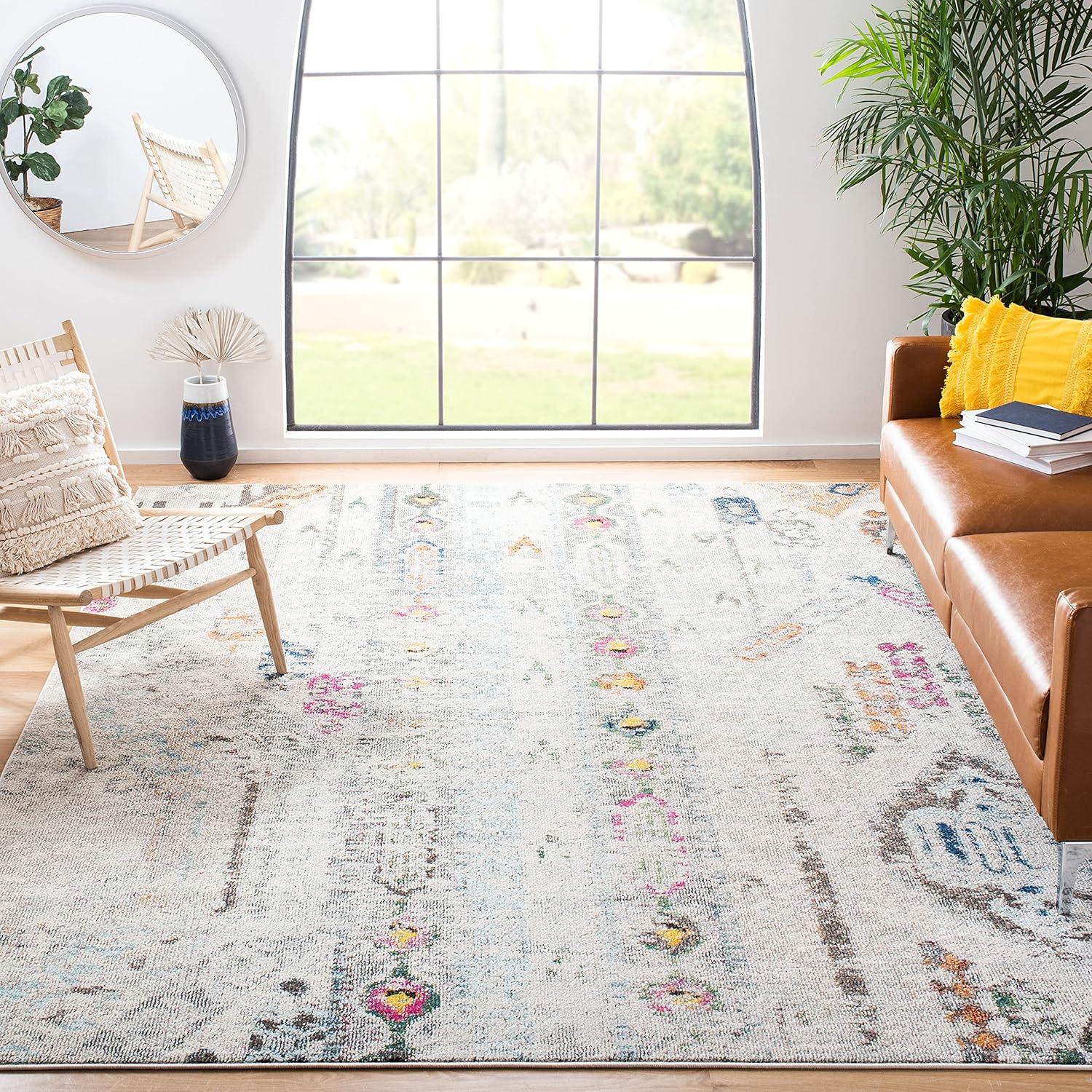 Madison MAD422 Power Loomed Indoor Area Rug - Grey/Blue - 10'x14' - Safavieh