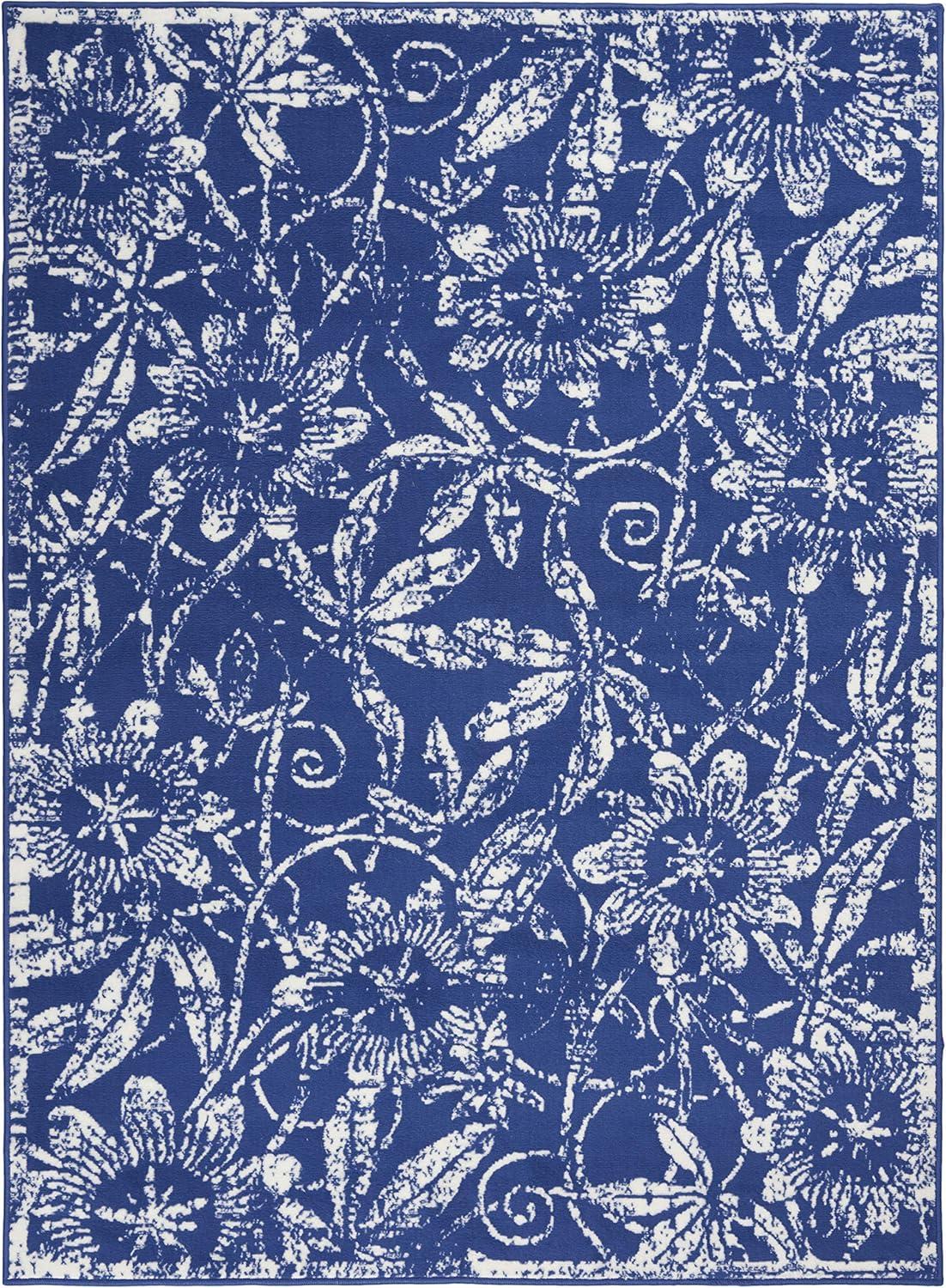 Nourison Whimsicle WHS05 Indoor only Area Rug - Navy 5' x 7'