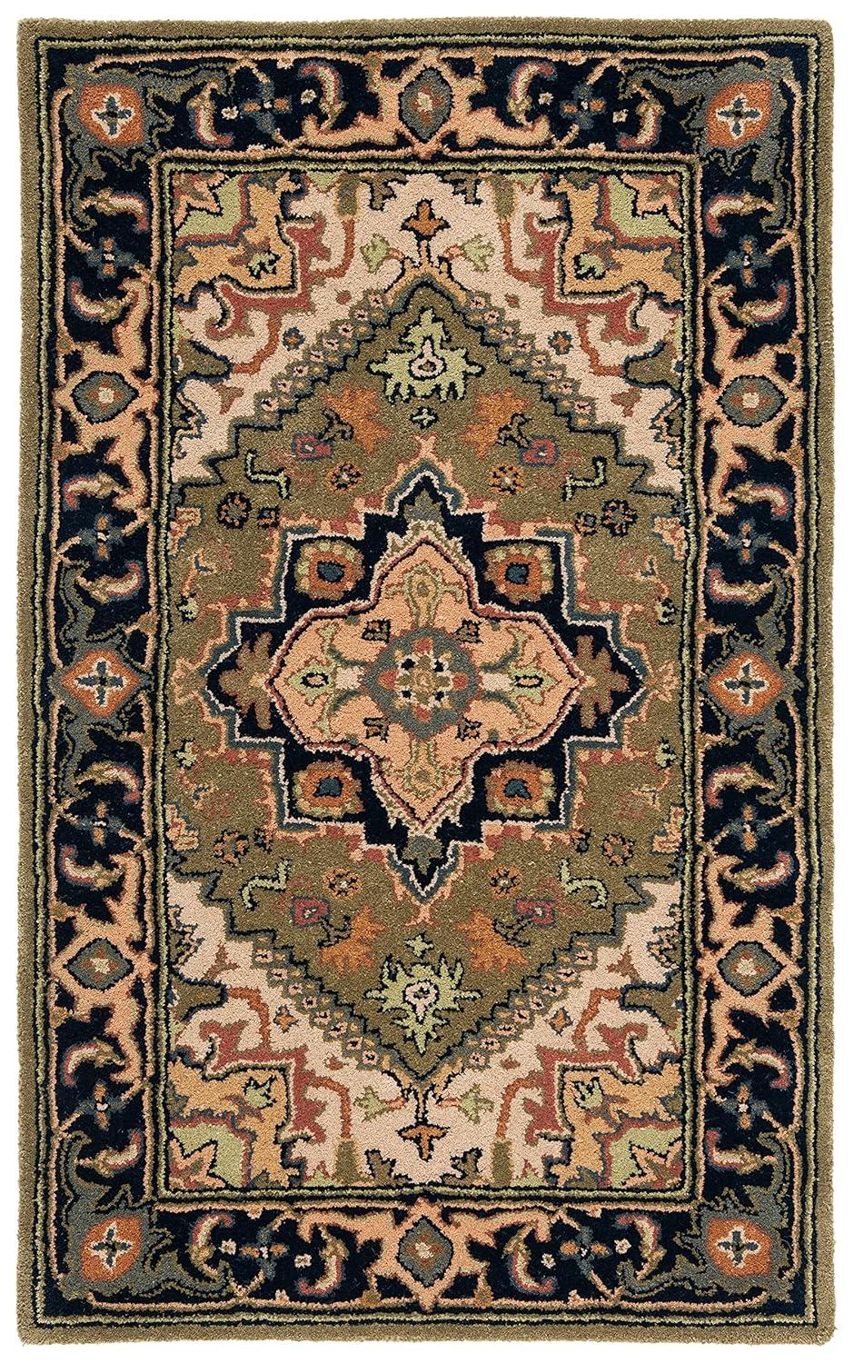 Heritage HG625 Handmade Accent Rug - 2'x3' - Black/Gold - Safavieh