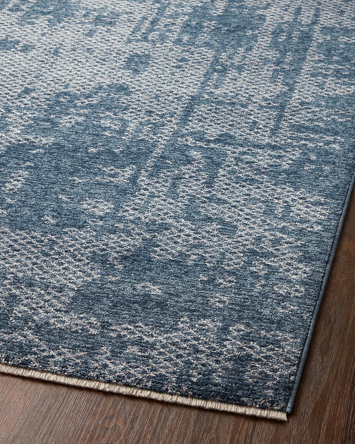 Vance Abstract Denim/Dove Area Rug