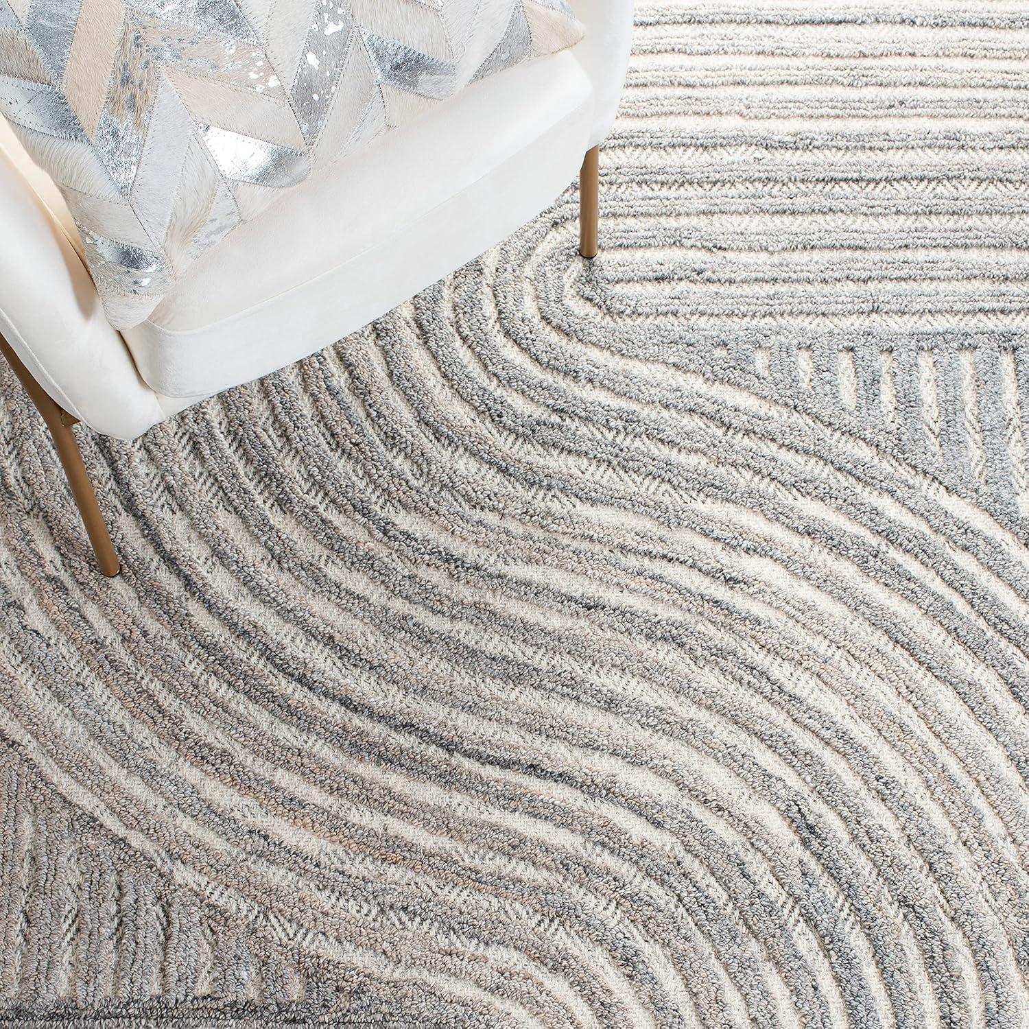 Southampton SHA301 Hand Tufted Indoor Area Rug - Beige - 8'x10' - Safavieh