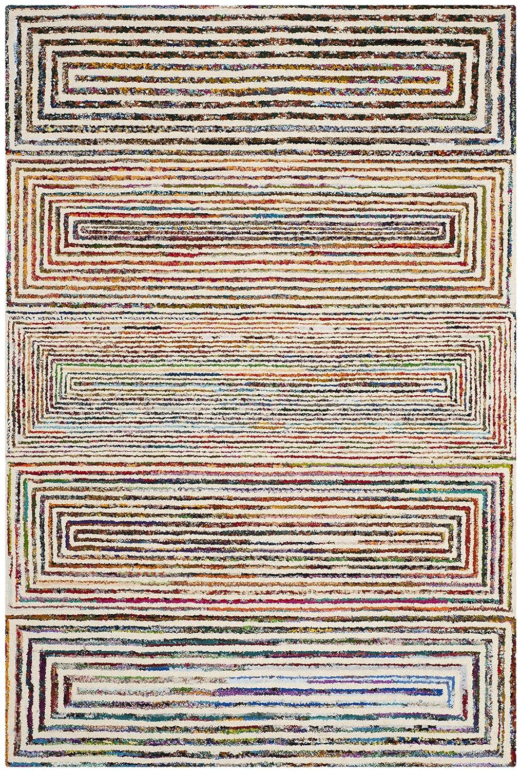Nantucket NAN604 Hand Tufted Area Rug - Ivory - 5'x8' - Safavieh.