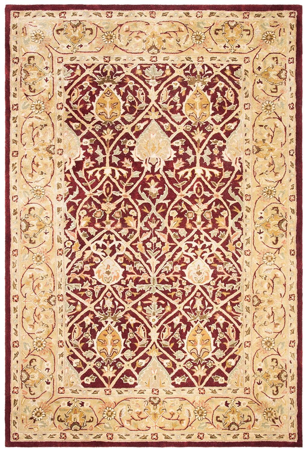 Persian Legend PL819 Hand Tufted Indoor Area Rug - 5'x8' - Red/Gold - Safavieh