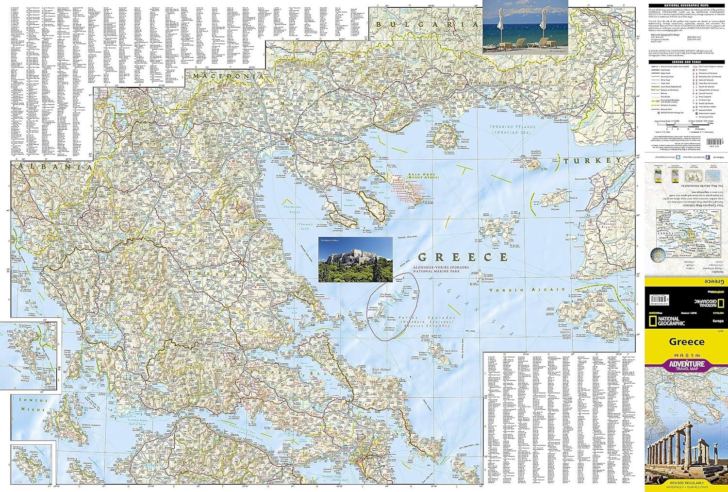 National geographic adventure travel maps: greece adventure travel map (other): 9781566956215