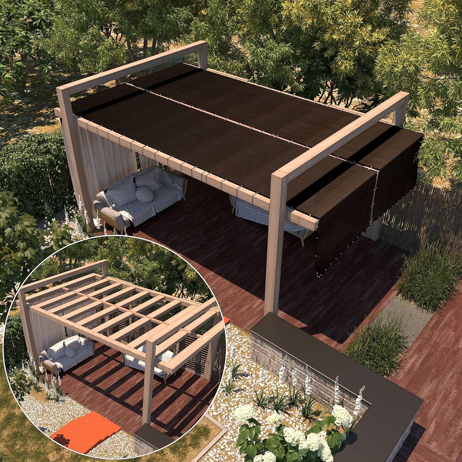 Amgo Amgo Fence Privacy Screen Heavy Duty Windscreen with Bindings & Grommets