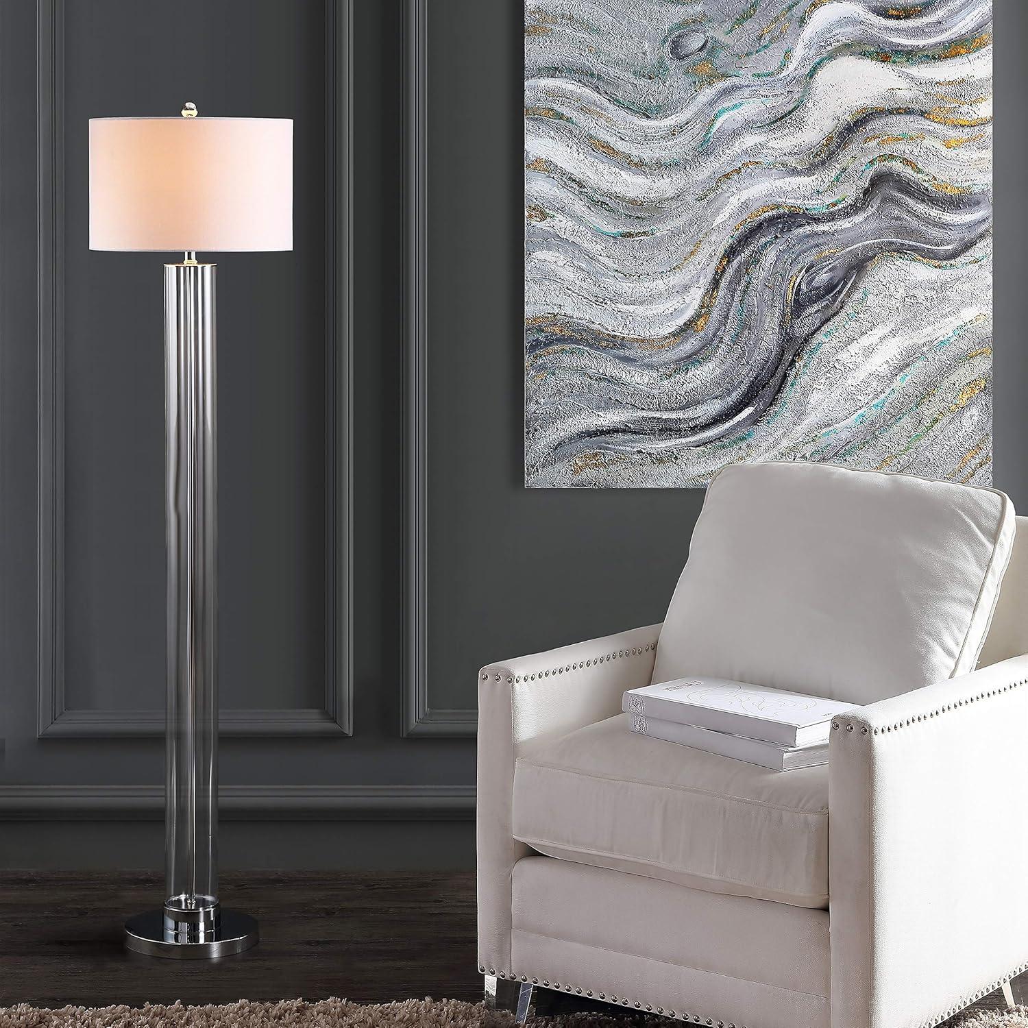 Lovato 64 Inch H Floor Lamp - Clear - Safavieh