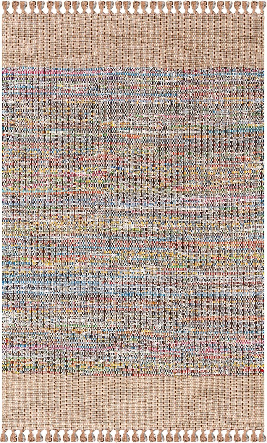 Montauk MTK972 Hand Woven Area Rug - Beige/Multi - 5'x8' - Safavieh.