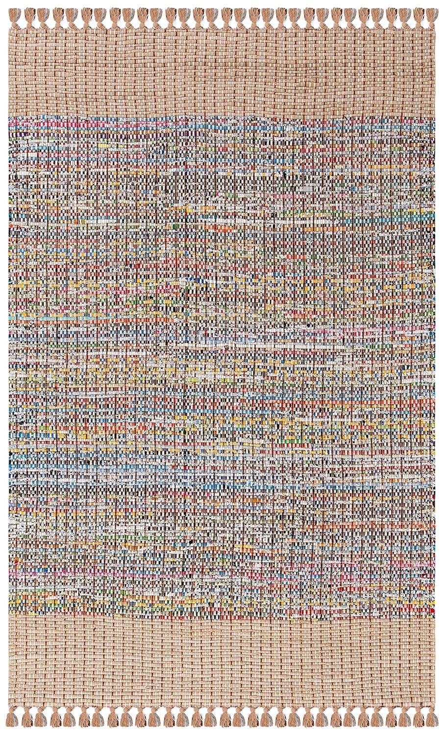 Montauk MTK972 Hand Woven Area Rug - Beige/Multi - 5'x8' - Safavieh.