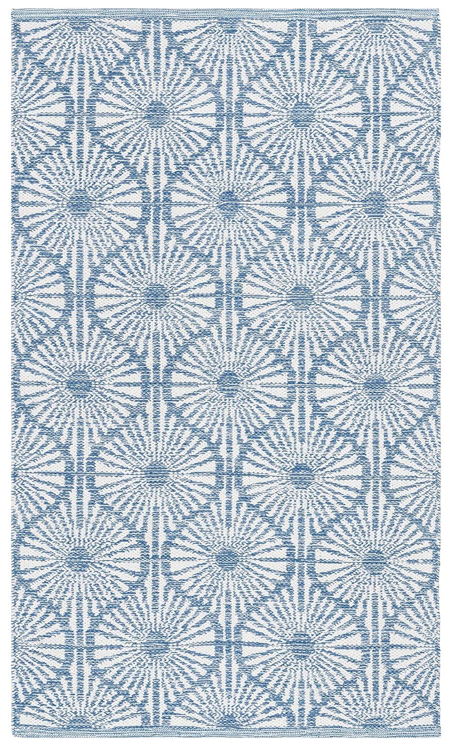 Montauk MTK606 Hand Woven Indoor Accent Rug - Blue/Ivory - 3'x5' - Safavieh