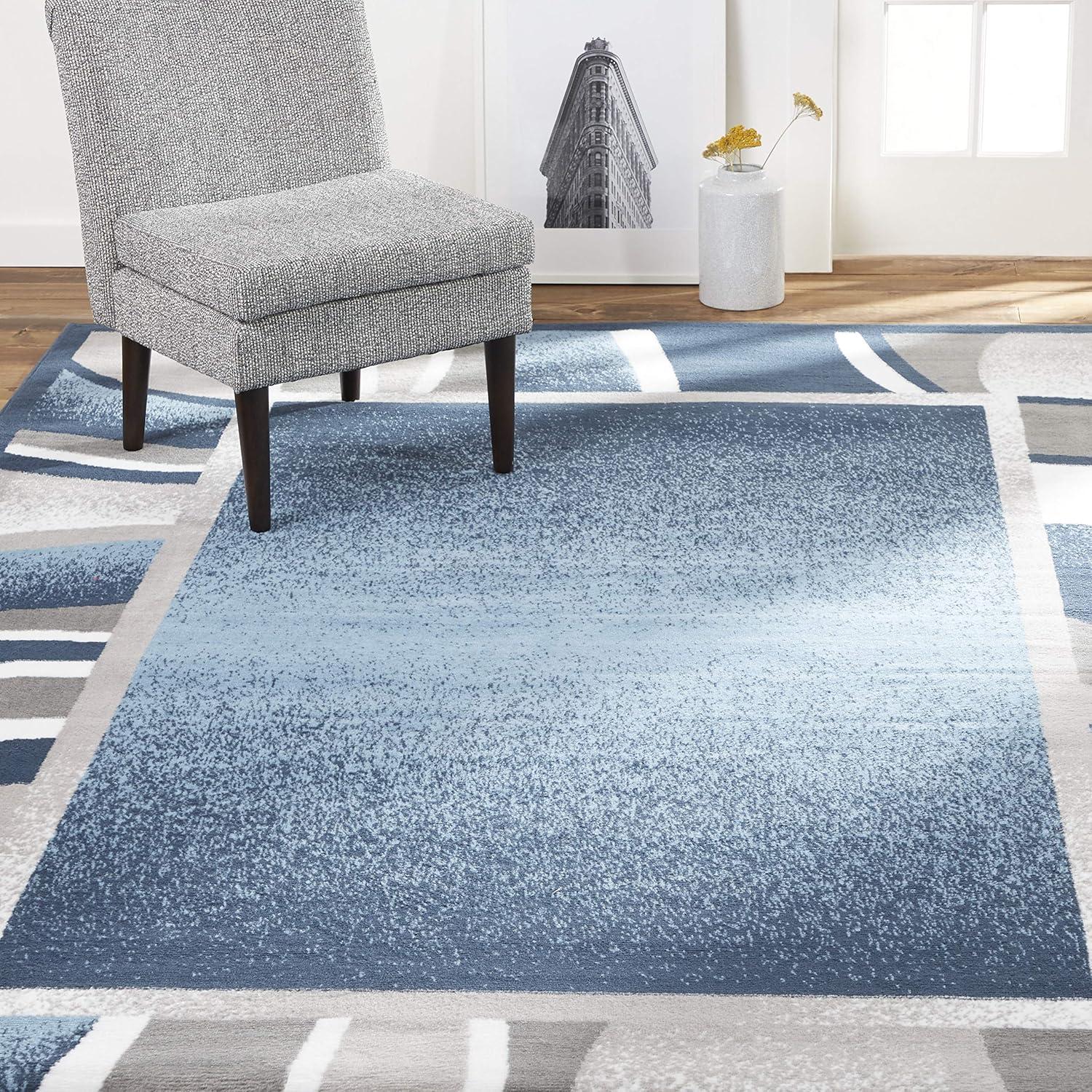 Home Dynamix Premium Rizzy Contemporary Abstract Border Area Rug