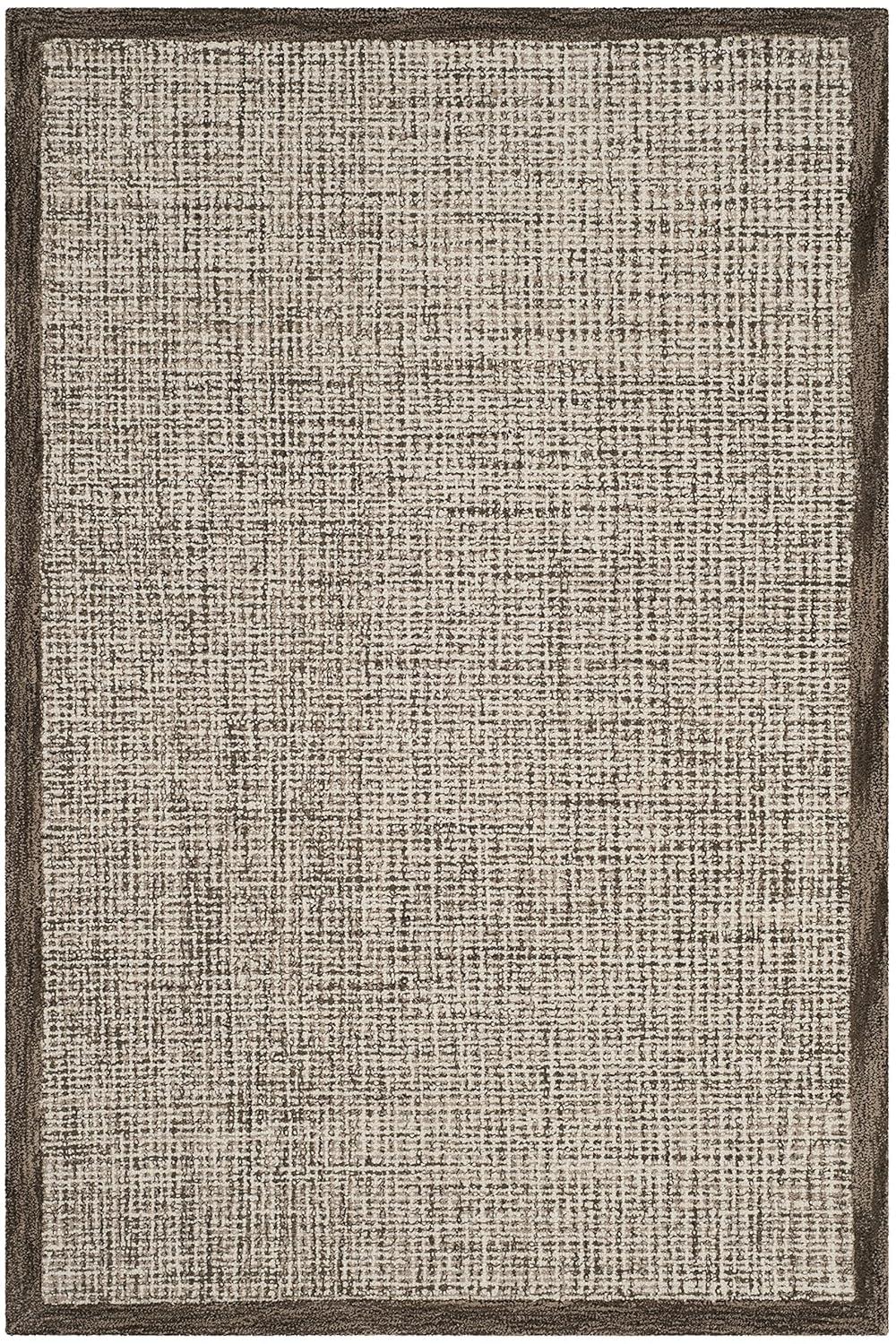 Abstract ABT220 Handmade Indoor Area Rug - Navy/Ivory - 4'x6' - Safavieh