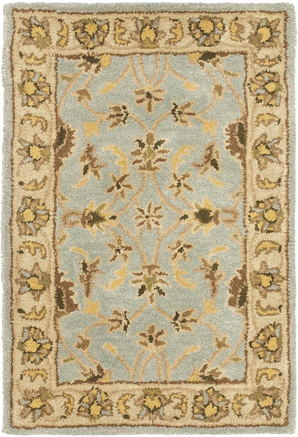 Heritage HG913 Hand Tufted Area Rug - Light Blue/Beige - 8'9"x11'9" - Safavieh.