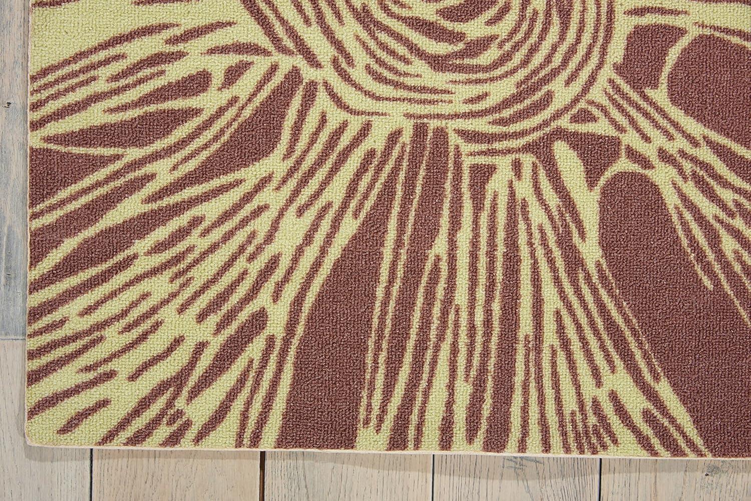 Nourison Home & Garden Green Indoor/Outdoor Area Rug RS022 7'9" x 10'10"