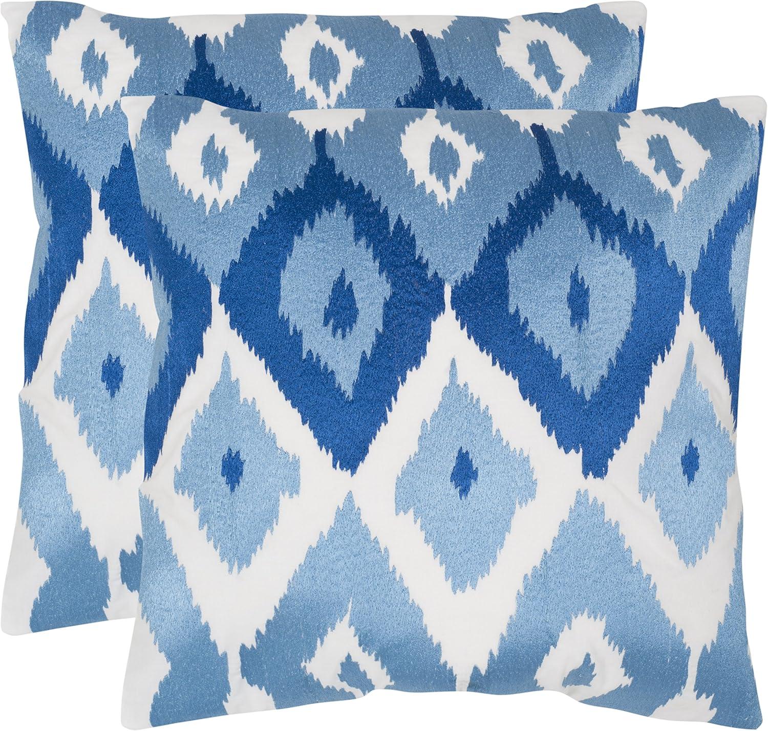 Ikat Feather Throw Pillow