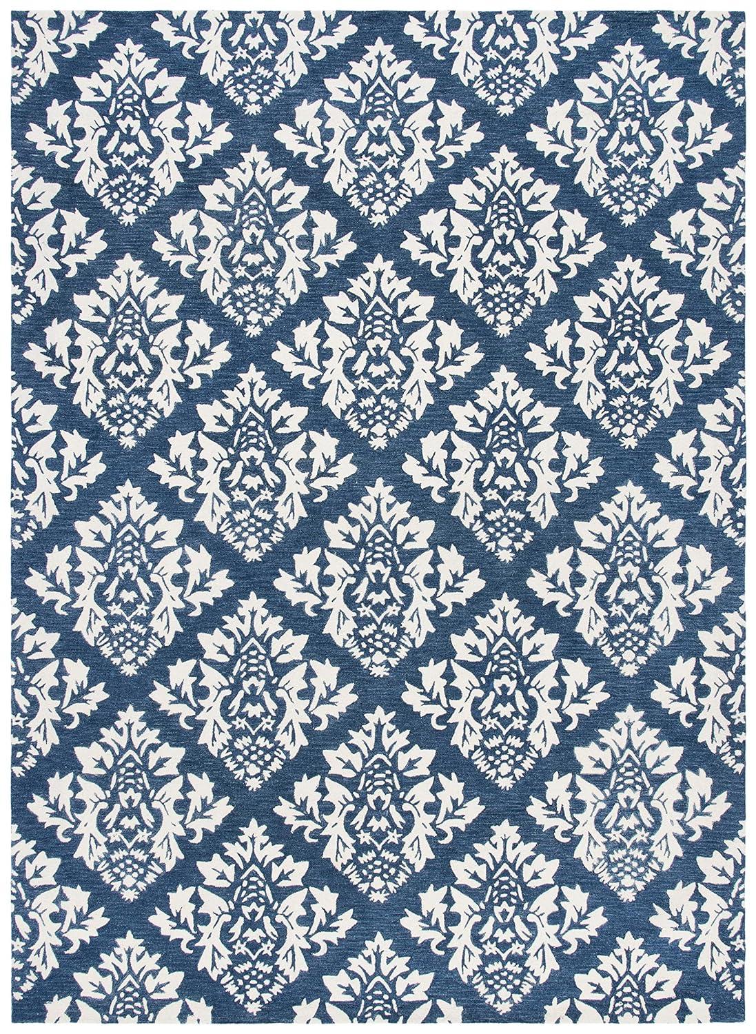Fleur De Lis Living Spillers Hand Tufted Wool And Cotton With Latex Ikat Rug