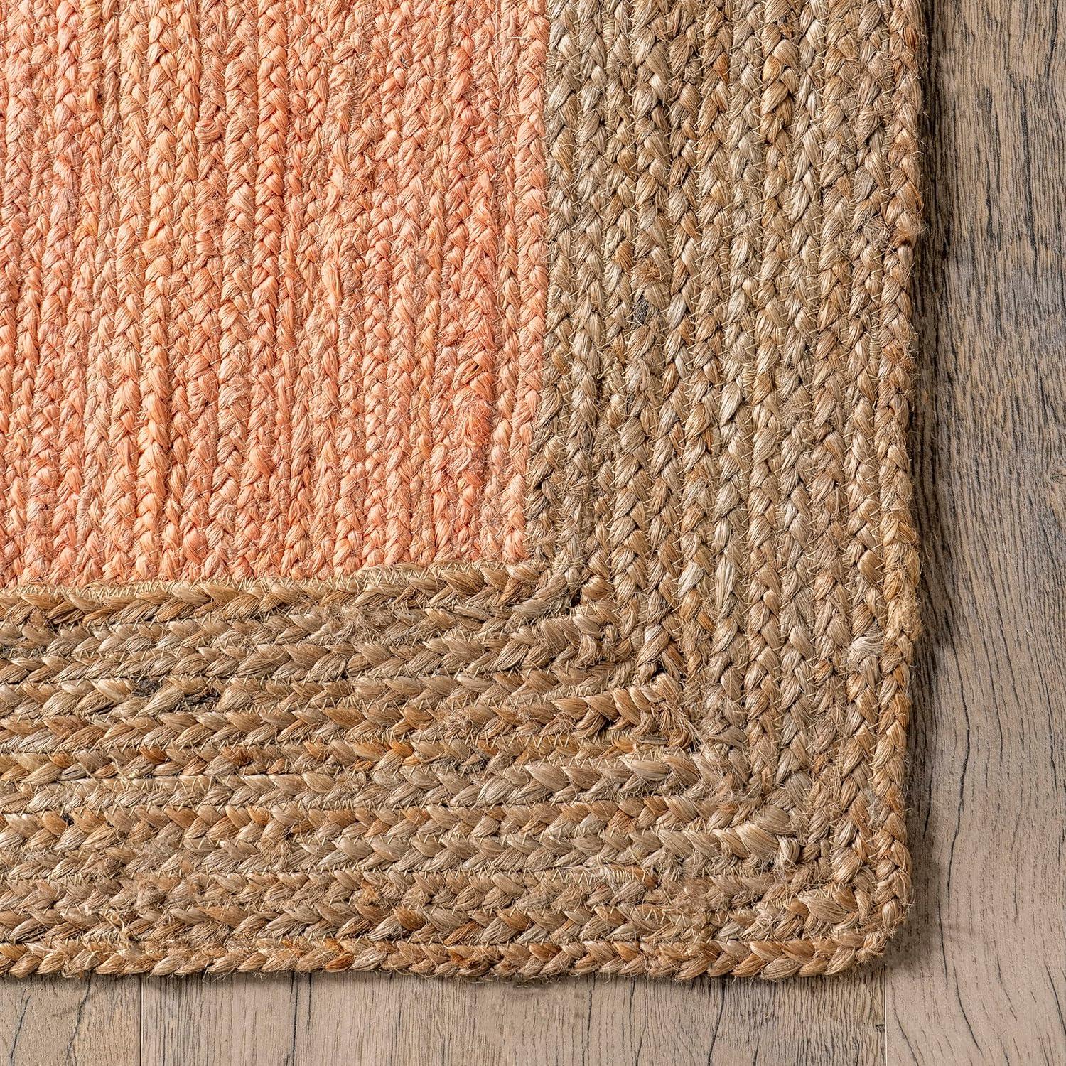 nuLOOM Eleonora Casual Jute Area Rug, 6' x 9', Eleonora Peach