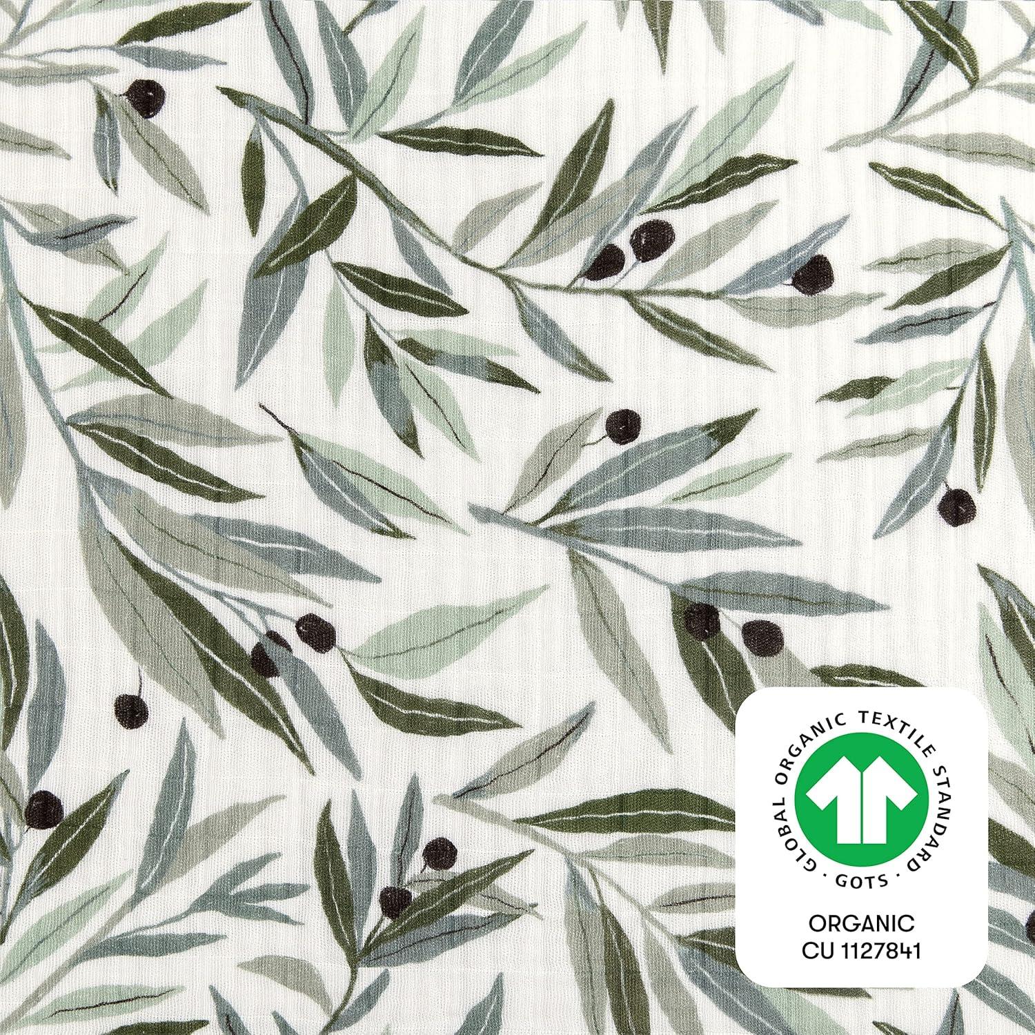 Olive Branches Fitted Crib Sheet