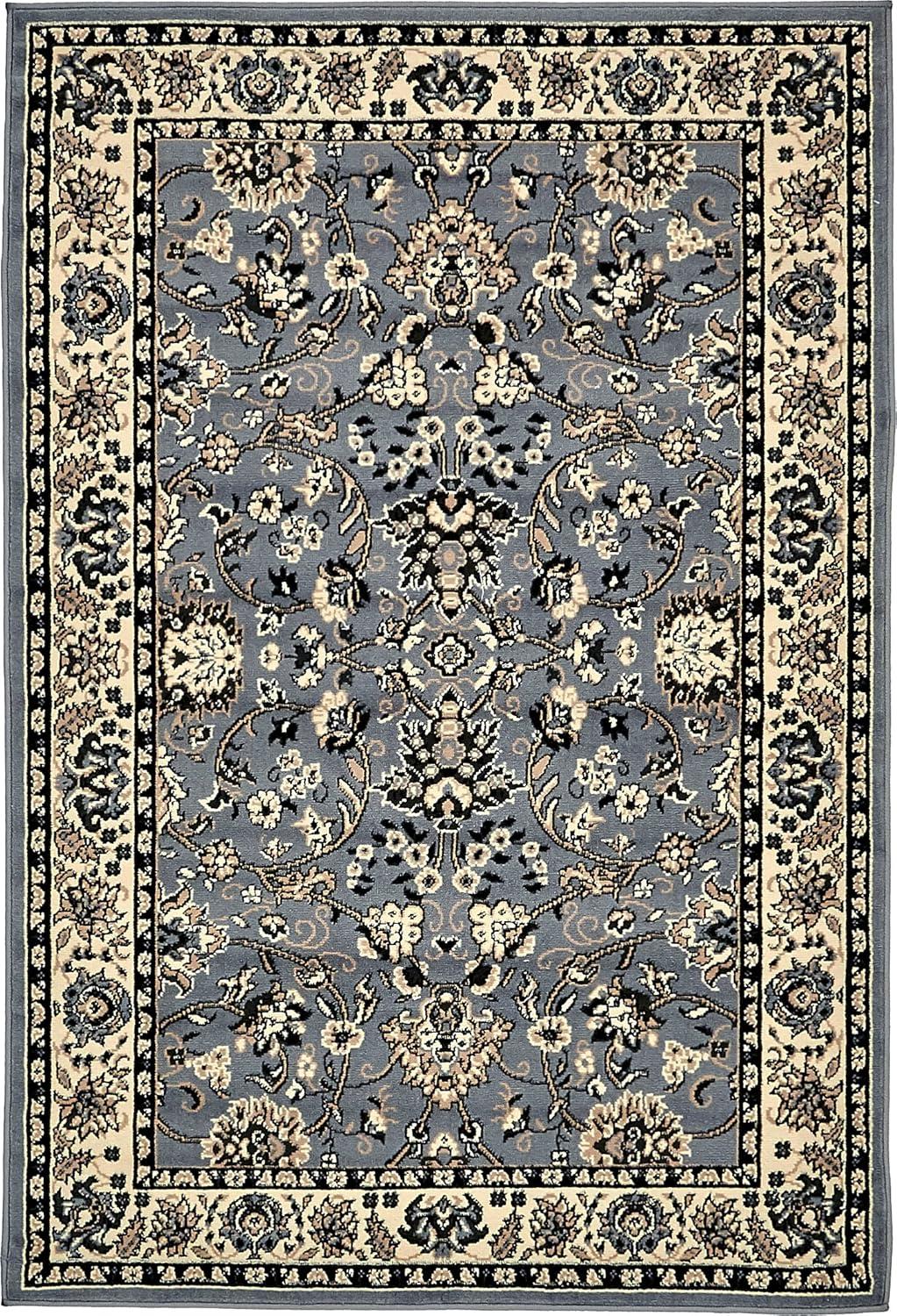 Unique Loom Sialk Hill Washington Floral Indoor Woven Area Rug