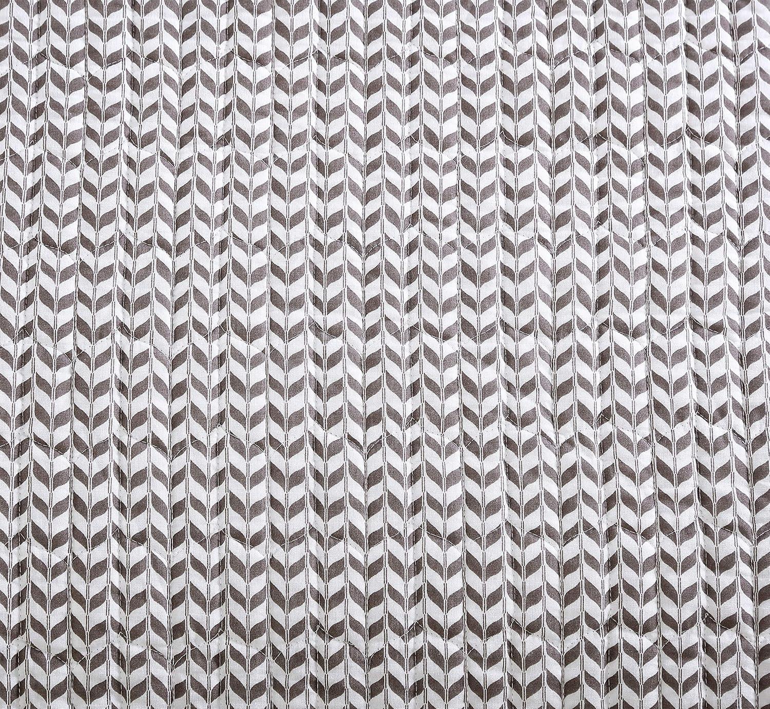 City Scene 3-Piece Langdon Quilt Set in Mink