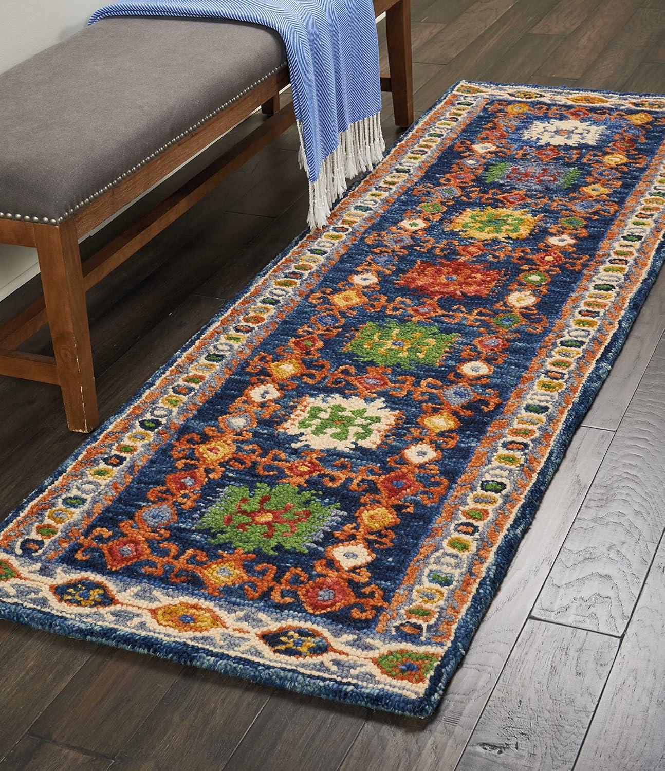 Nourison Vivid Navy Indoor Area Rug VIV09 8'X10'6"