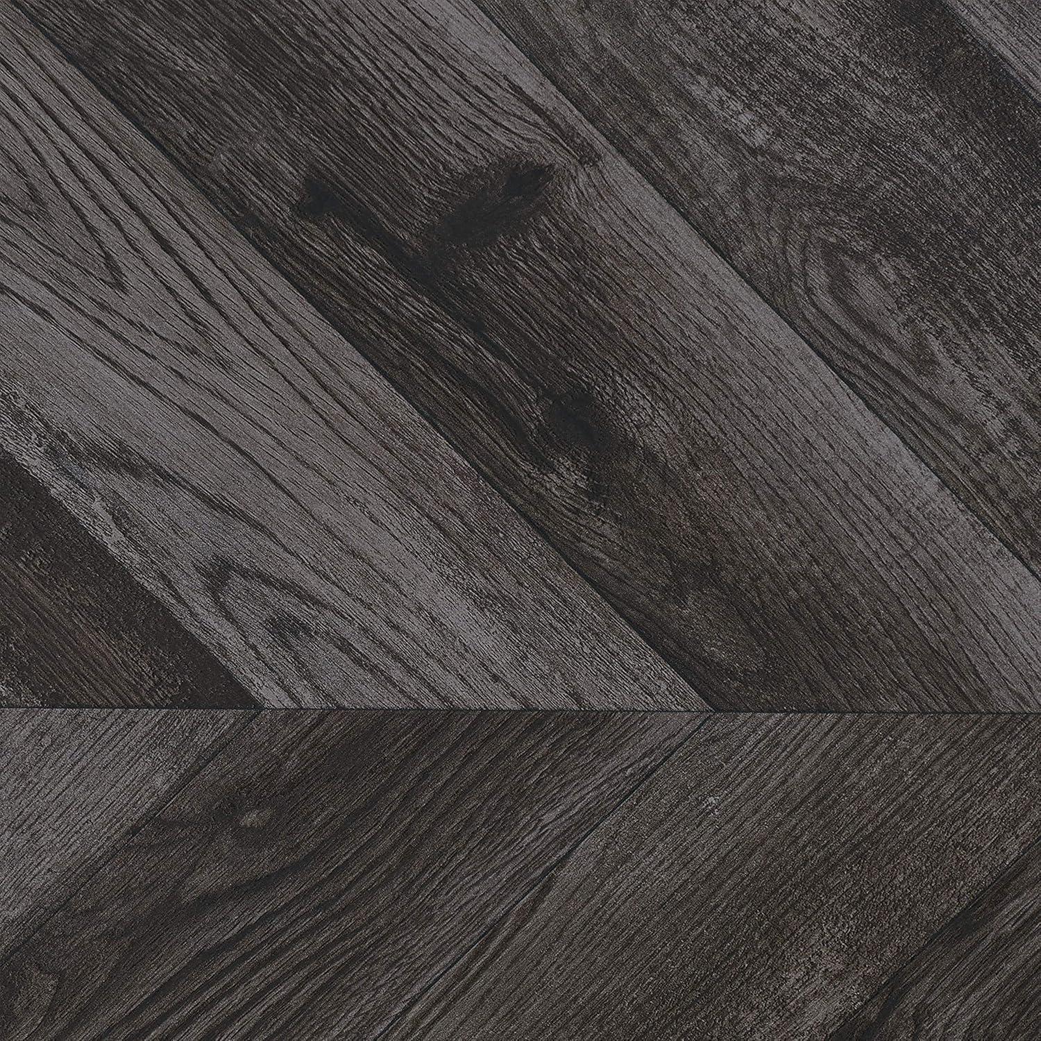 Beckley Wood End Table Gray Herringbone/Black - Coaster