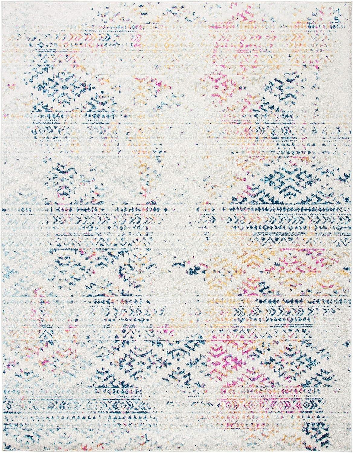 Tulum TUL272 Power Loomed Area Rug - Ivory/Blue - 8'x10' - Safavieh.