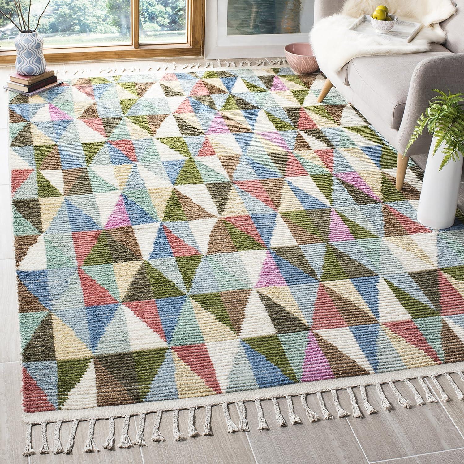 Kenya KNY118 Hand Knotted Area Rug - Multi - 8'x10' - Safavieh.