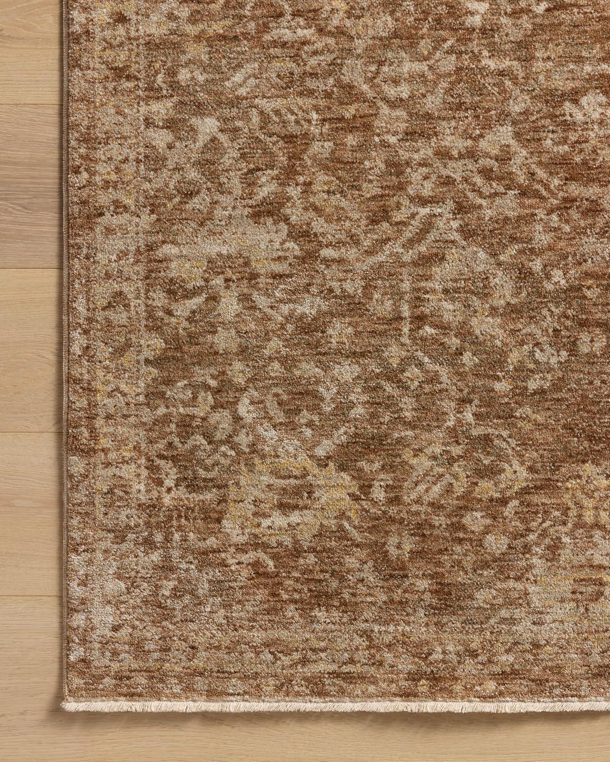Junie I Rug Magnolia Home by Joanna Gaines x Loloi - Clay and Natural / 2' x 3'