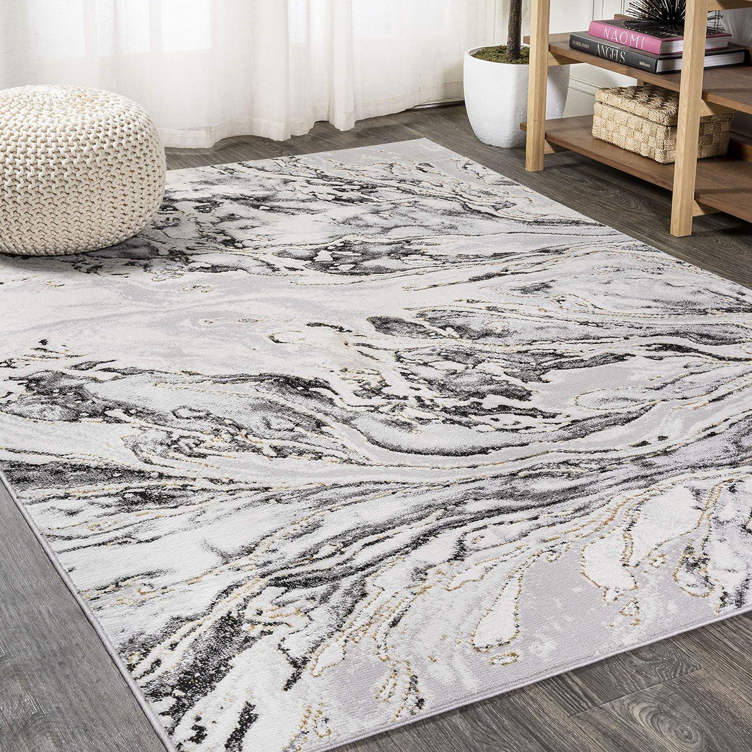 JONATHAN Y Swirl Marbled Abstract Casual Indoor Area Rug