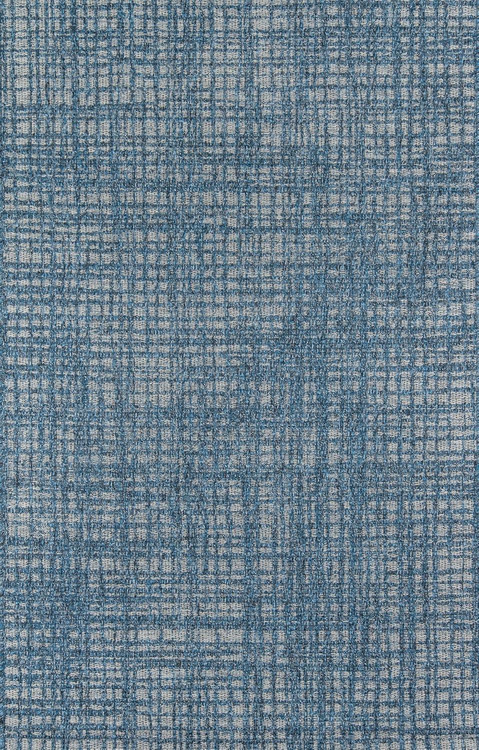 2'x3' Como Indoor/Outdoor Gael Blue Accent Rug - Momeni: Geometric Small Area Rug, Contemporary, All-Weather Design