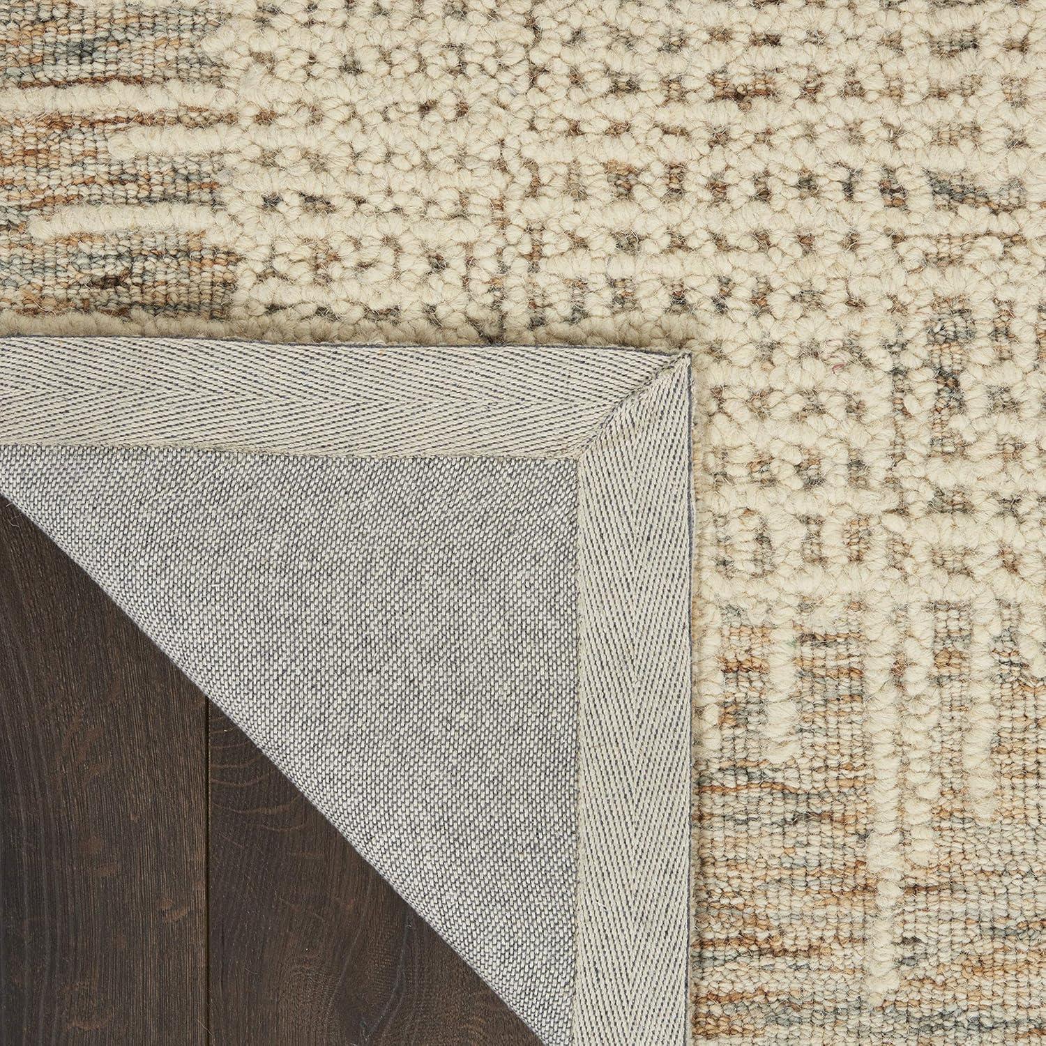 Nourison Vail Rustic Texture Indoor Area Rug Beige Multi 5'3" x 7'3"