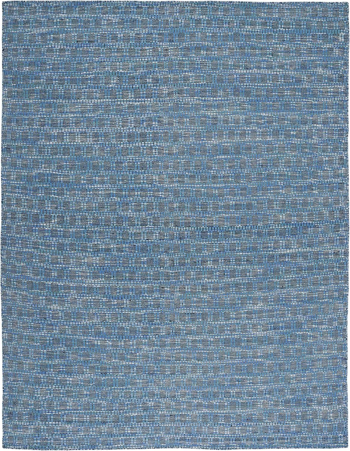 Kilim KLM377 Hand Woven Area Rug - Blue/Black - 6'x9' - Safavieh.