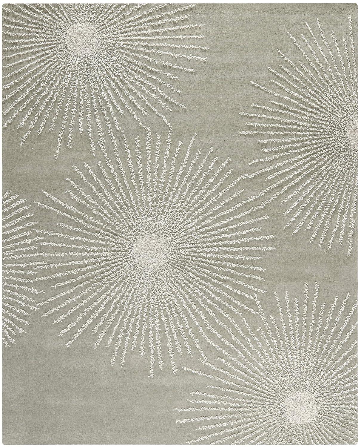 Soho SOH712 Hand Tufted Indoor Area Rug - Grey/Ivory - 6'x9' - Safavieh.