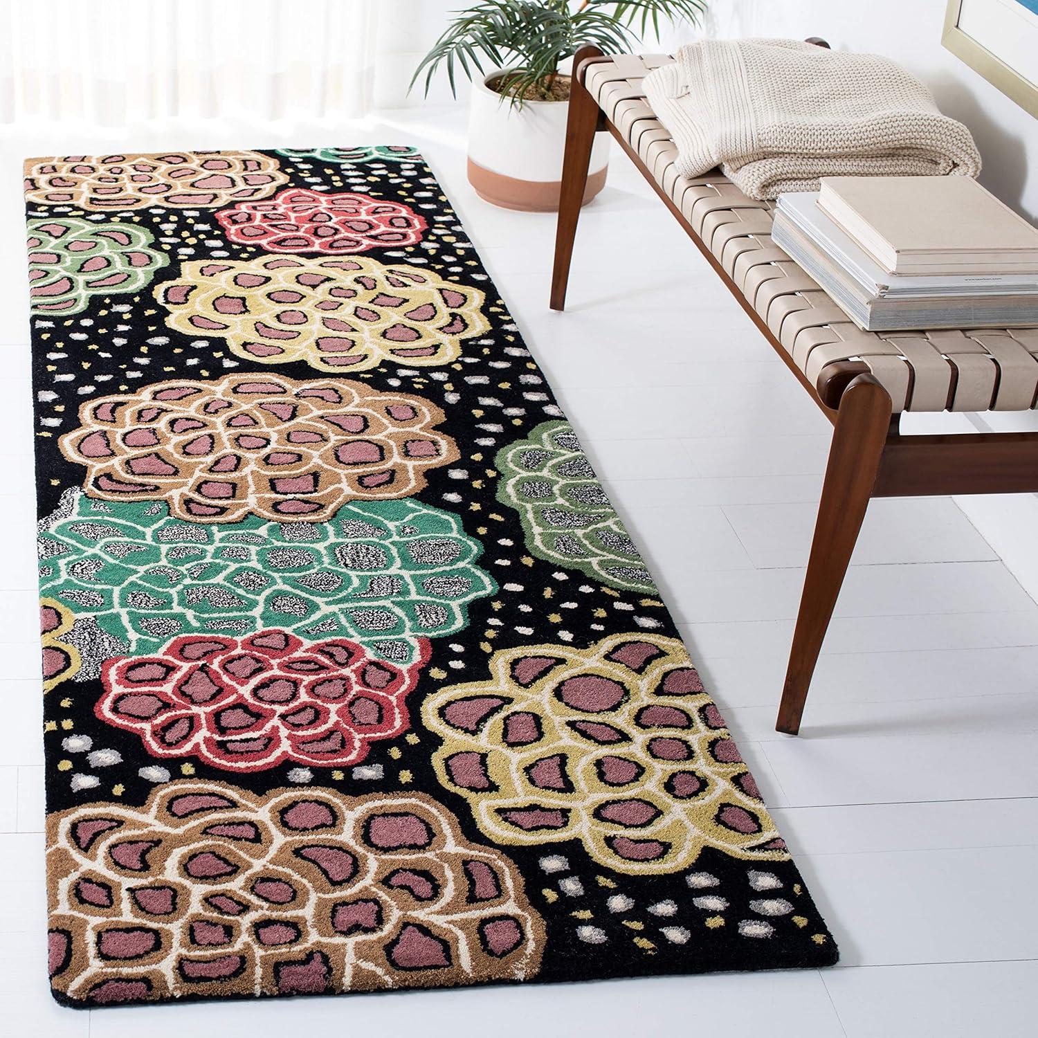 Soho SOH819 Hand Tufted Accent Contemporary Accent Rug - Black - 2' X 3' - Safavieh.