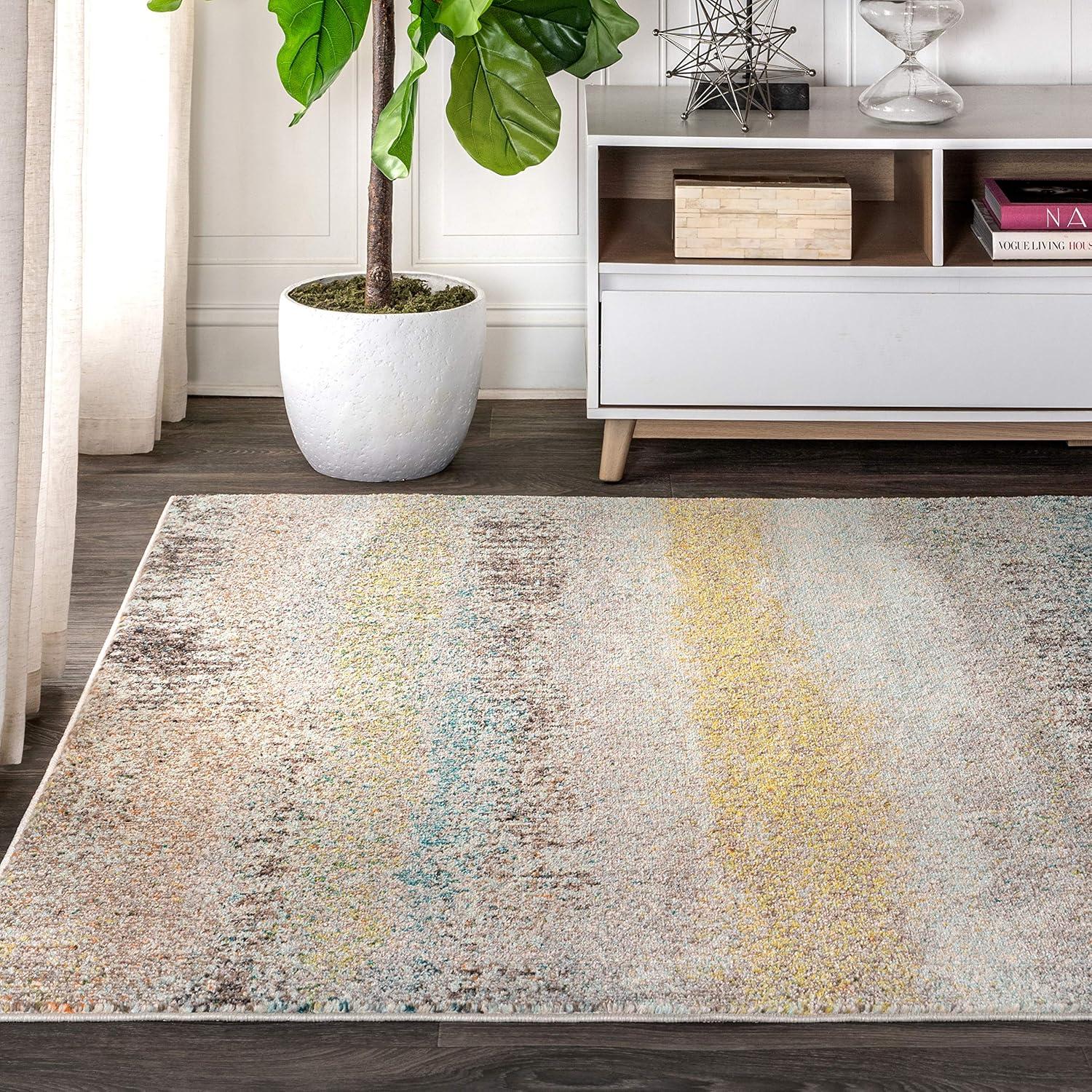 Contemporary POP Modern Abstract Vintage Area Rug - JONATHAN Y