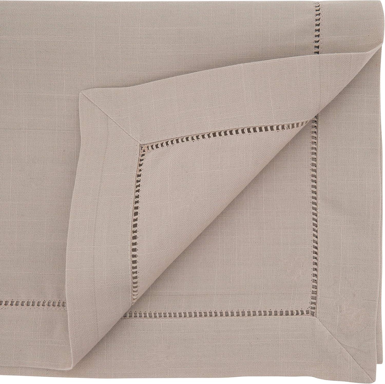 Saro Lifestyle Tablecloth With Hemstitch Border Design