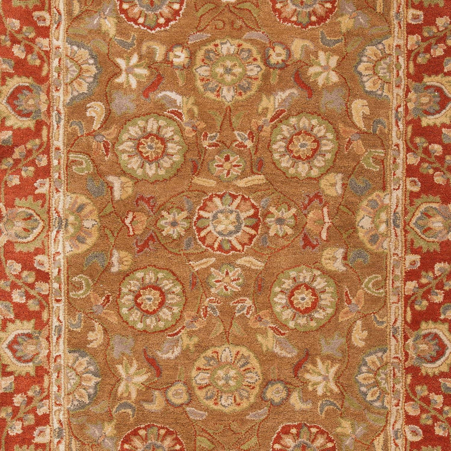Heritage HG963 Hand Tufted Area Rug - Beige/Rust - 8'9"x11'9" - Safavieh.