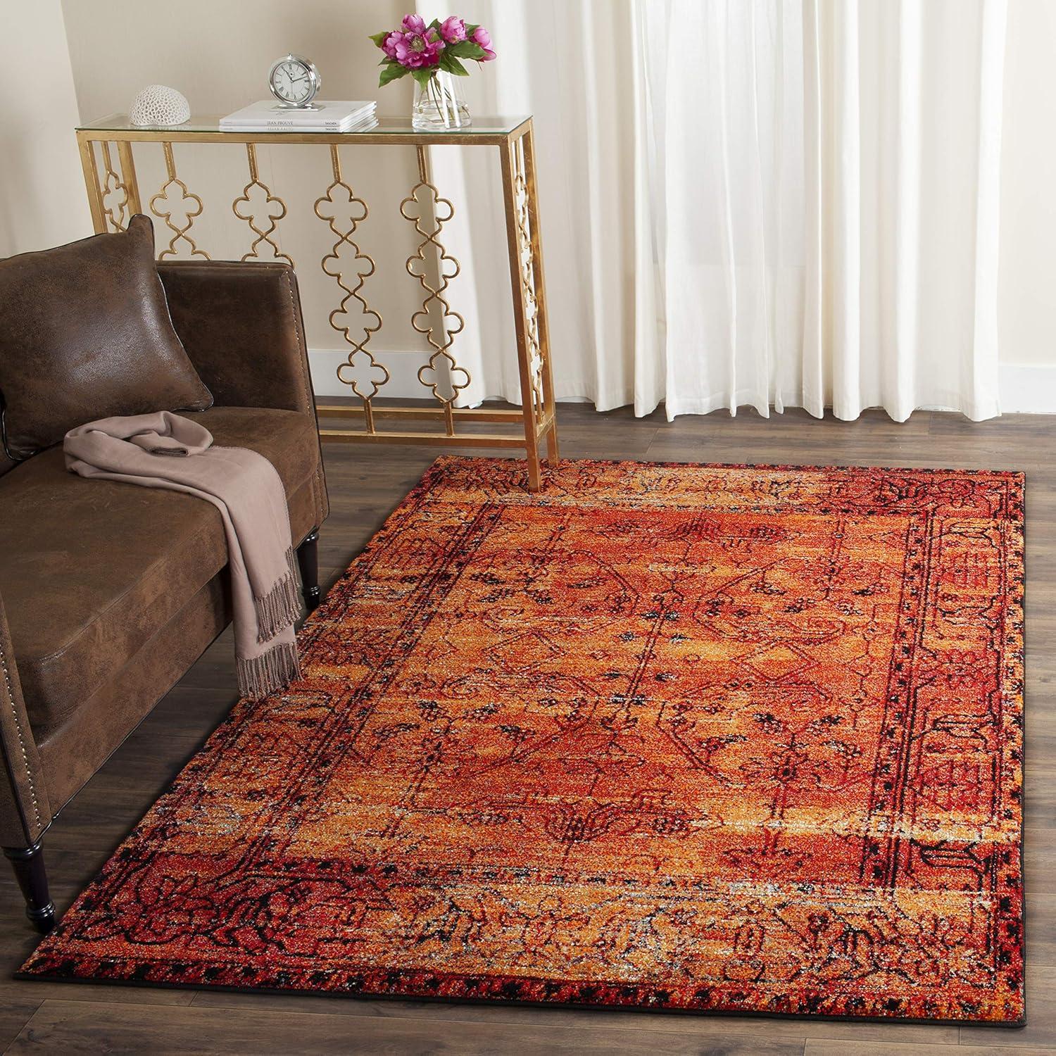 Vintage Hamadan VTH216 Power Loomed Accent Rug - Orange - 2'7"x5' - Safavieh.