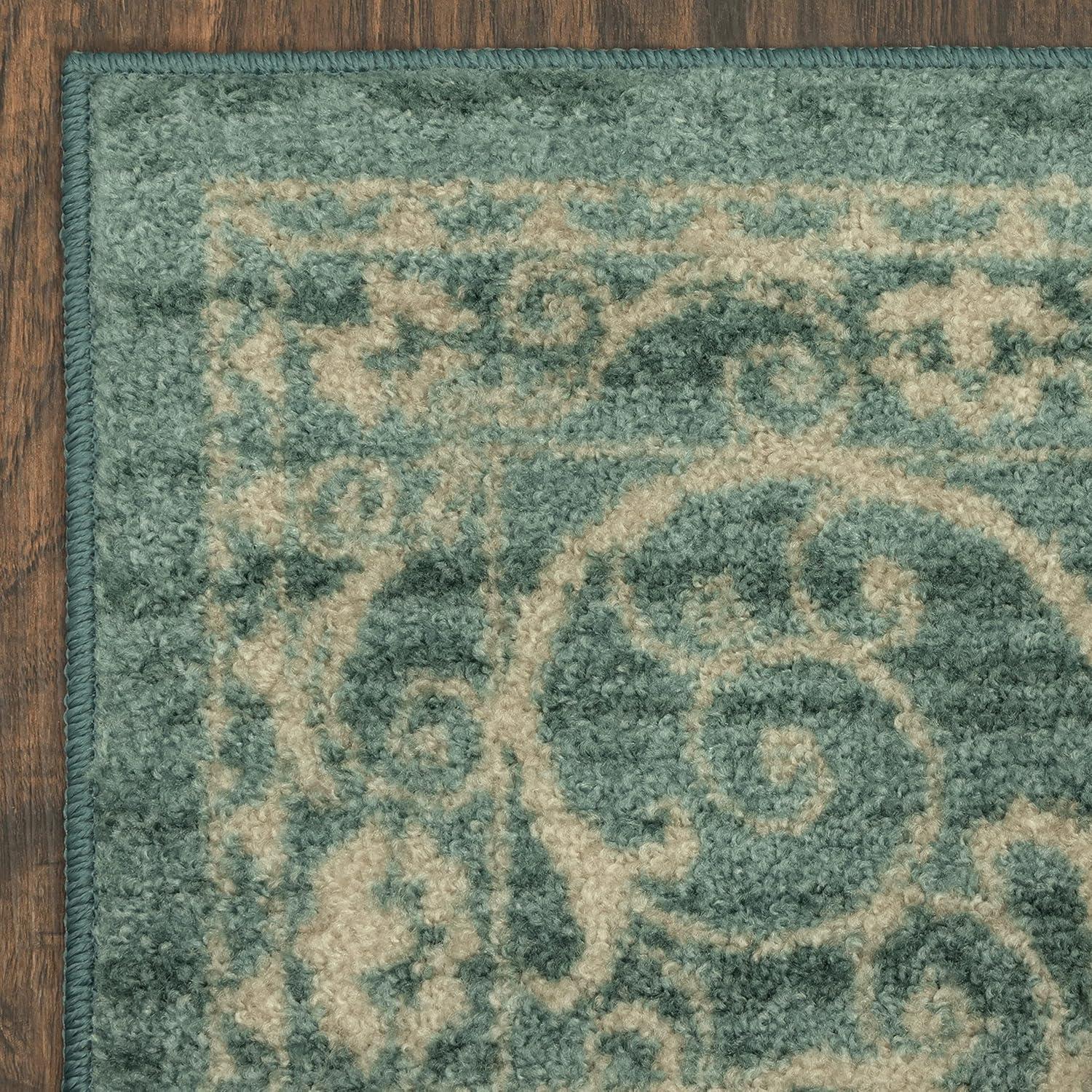 Dreyfuss Light Spa/Turquoise/Ivory Rug