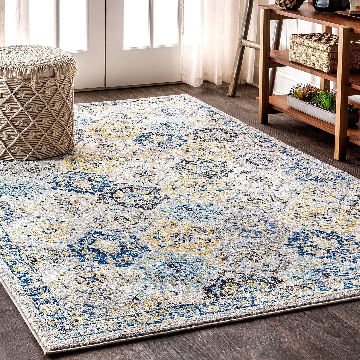 Modern Persian Boho Vintage Trellis Area Rug - JONATHAN Y